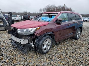  Salvage Toyota Highlander