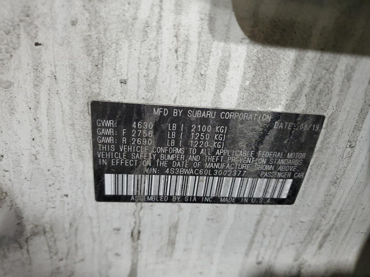 Subaru Legacy Premium Image 8