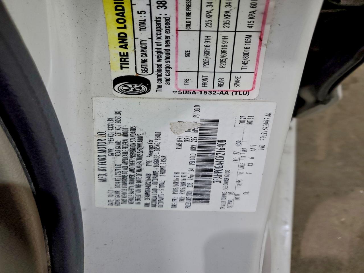 Ford Fusion S Image 7