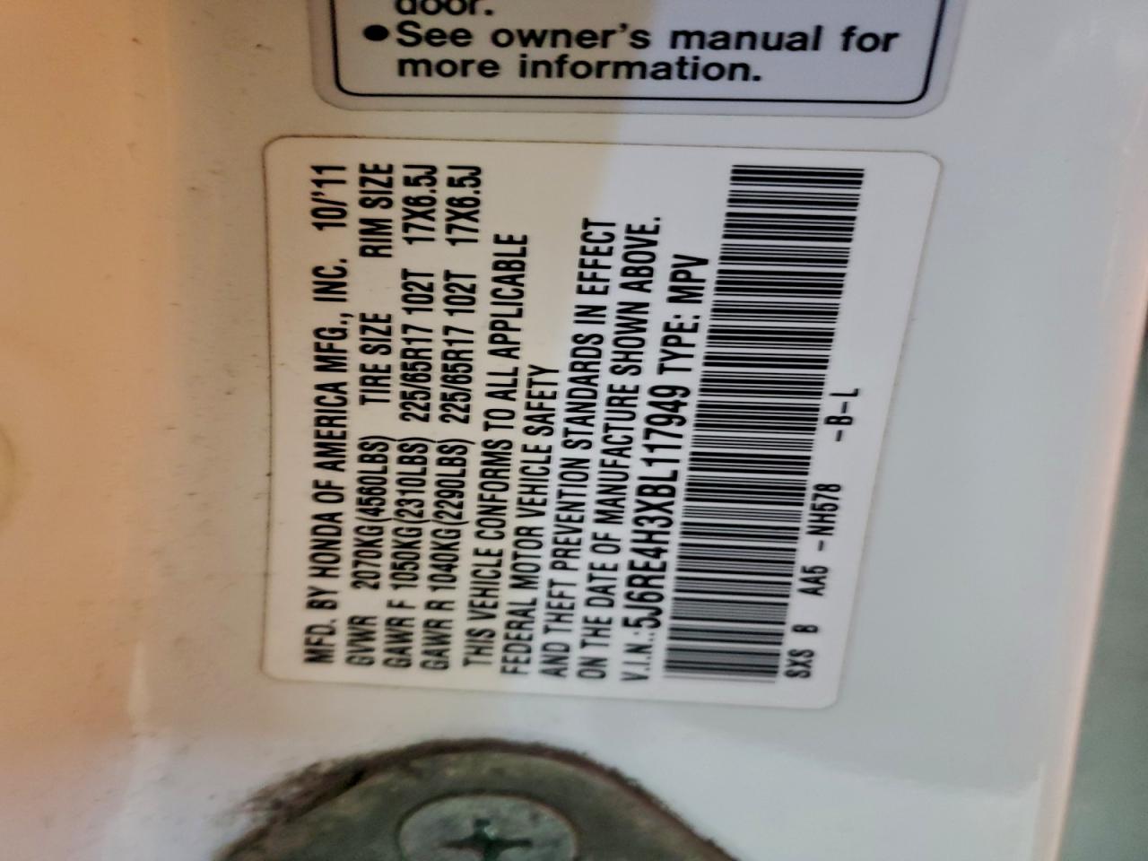 Honda Crv Lx Image 12