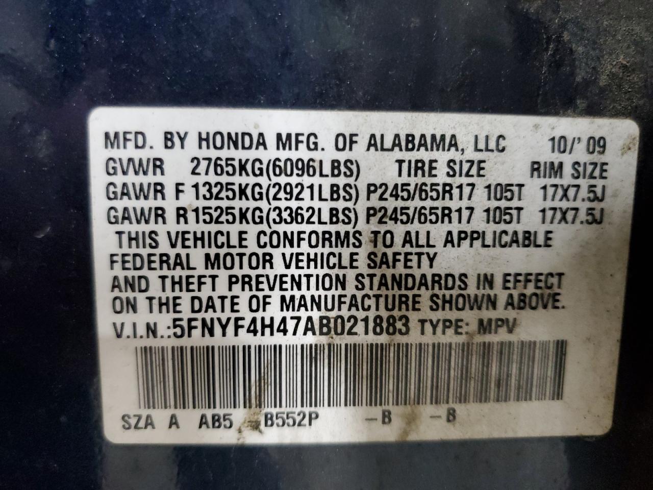 Honda Pilot Ex Image 12