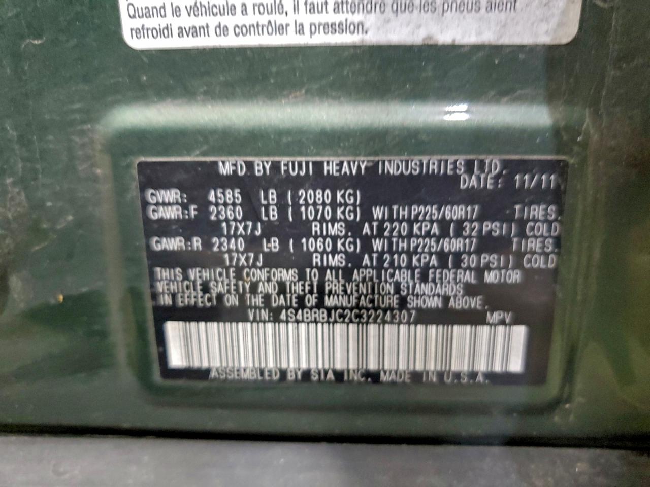 Subaru Outback 2.5i Limited Image 10