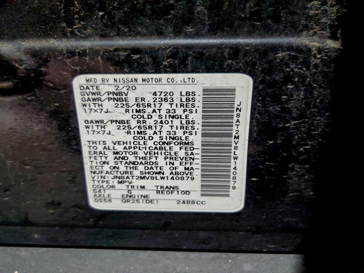 Nissan Rogue S Image 11