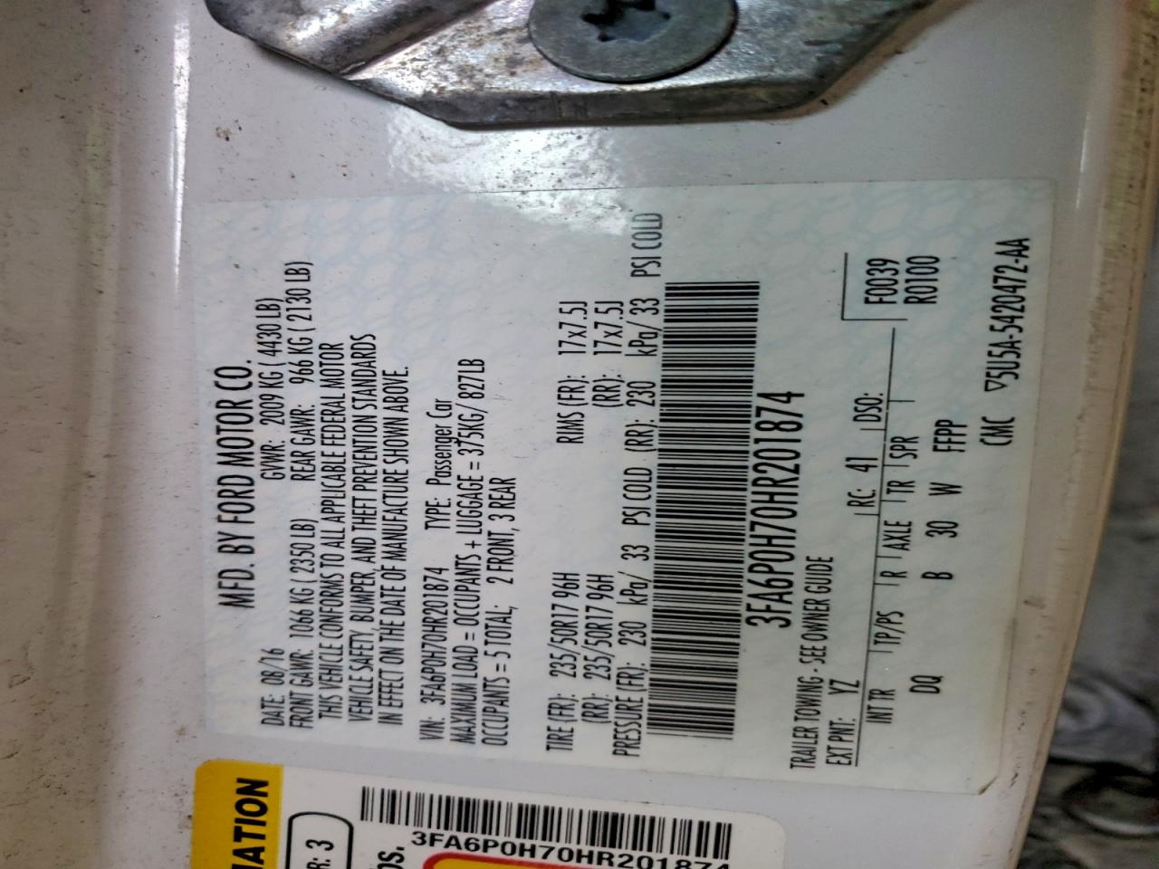 Ford Fusion Se Image 11