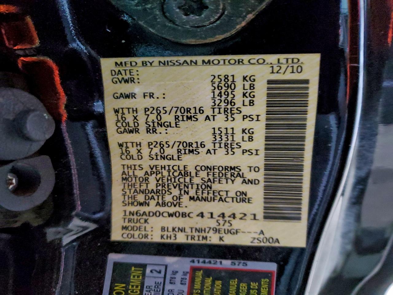 Nissan Frontier Sv Image 9