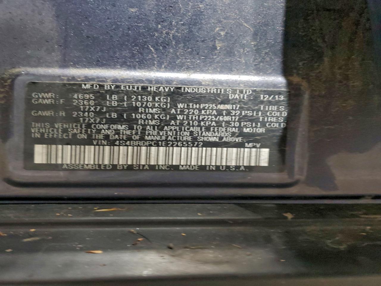 Subaru Outback 3.6r Limited Image 13