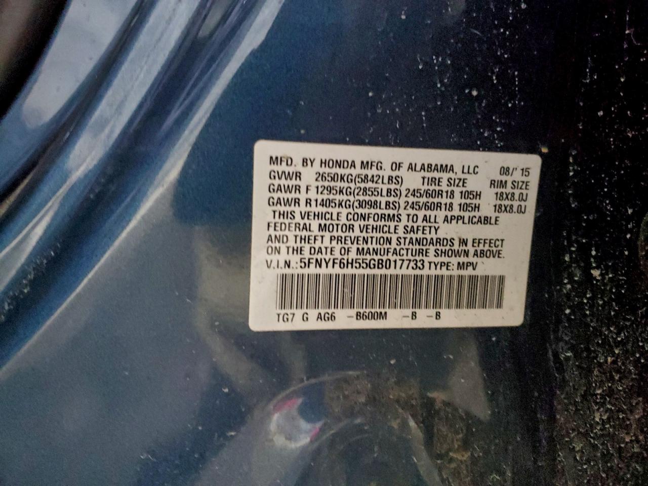 Honda Pilot Exl Image 13