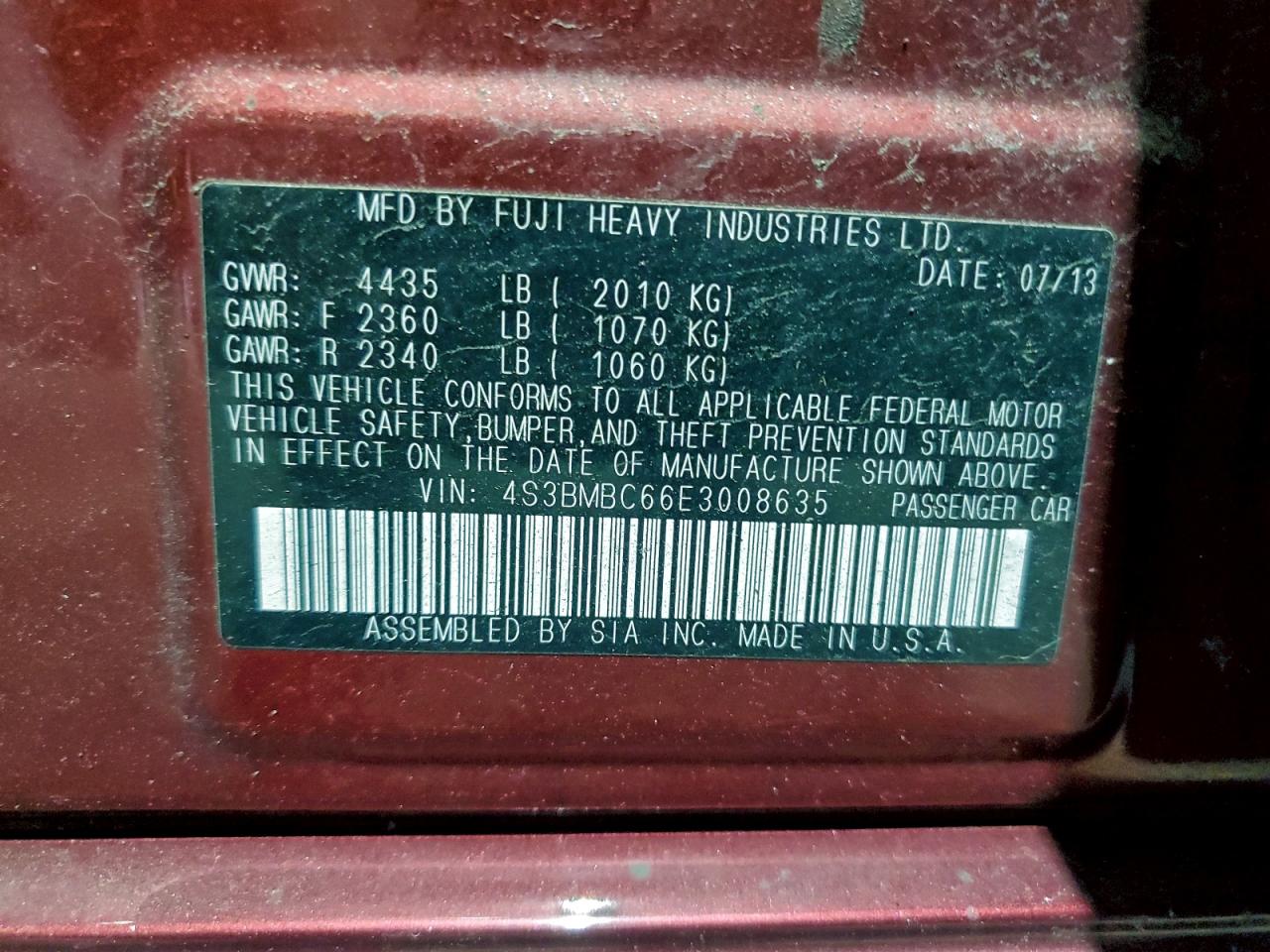 Subaru Legacy 2.5i Premium Image 3