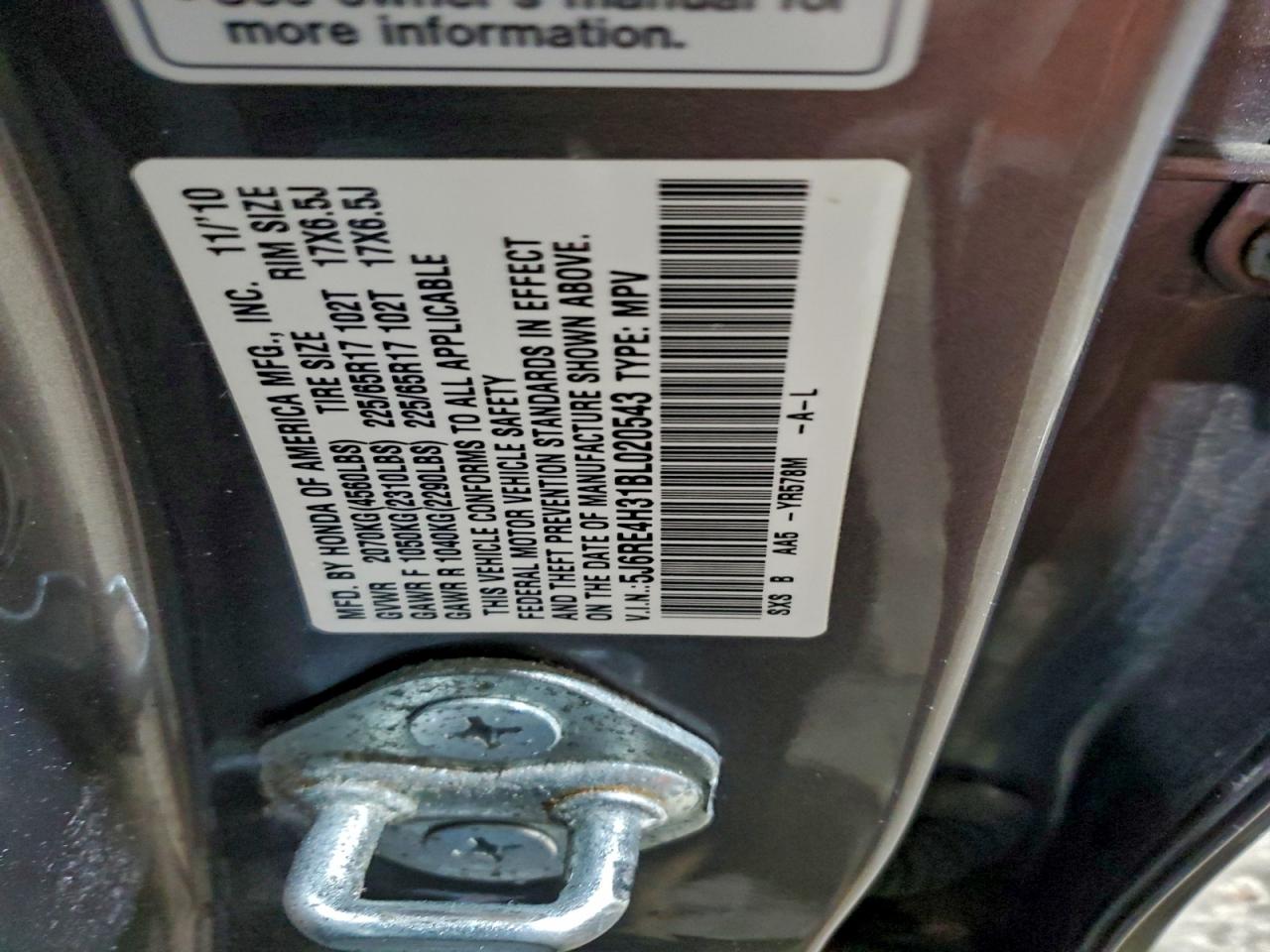 Honda Crv Lx Image 10