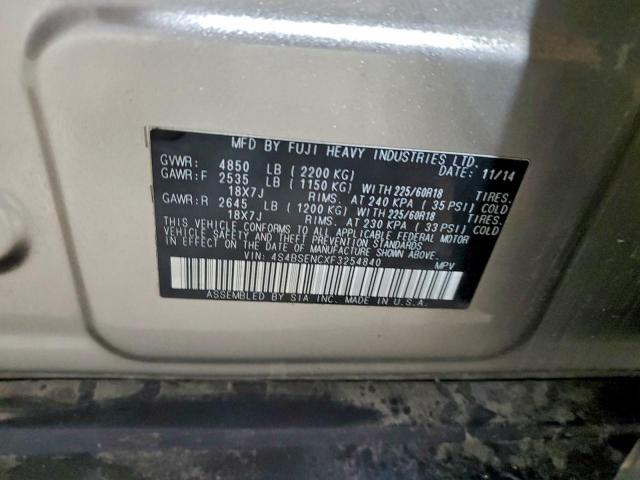 Subaru Outback 3.6r Limited Image 12