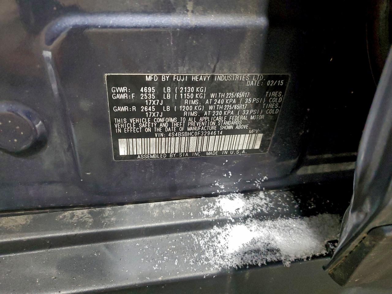 Subaru Outback 2.5i Premium Image 13