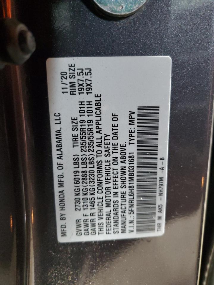 Honda Odyssey Touring Image 3