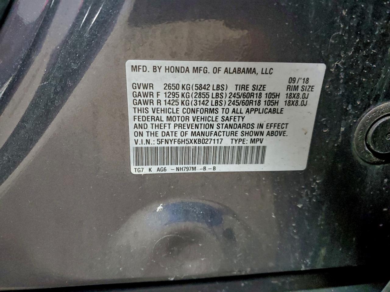 Honda Pilot Exl Image 12