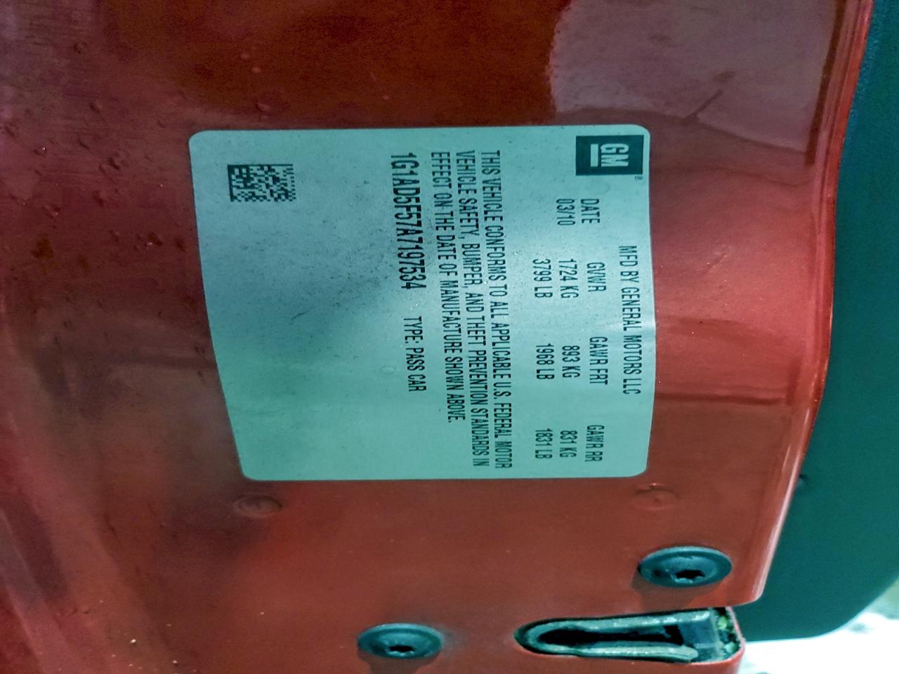 Chevrolet Cobalt 1lt Image 2