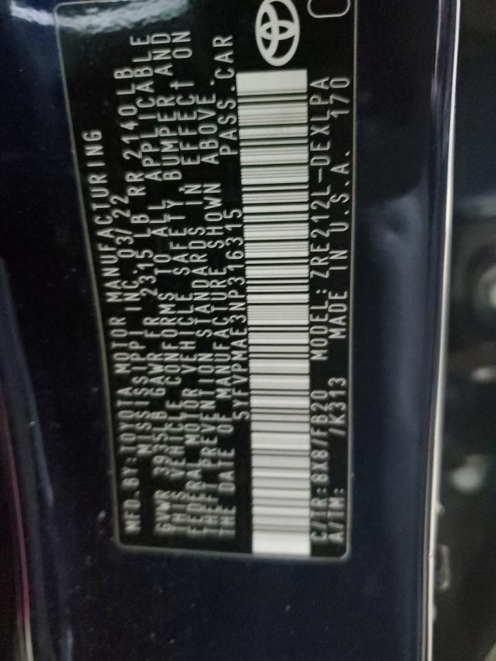 Toyota Corolla Le Image 4