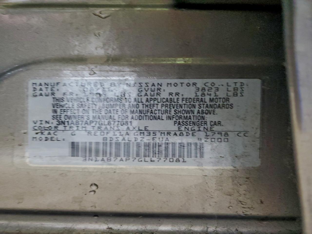 Nissan Sentra S Image 12