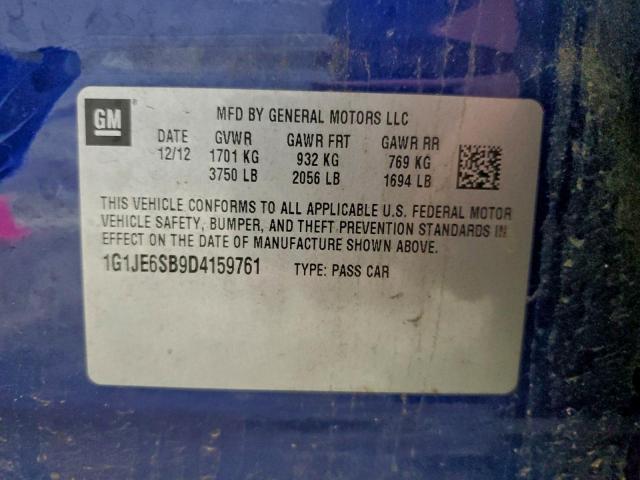 Chevrolet Sonic Ltz Image 12