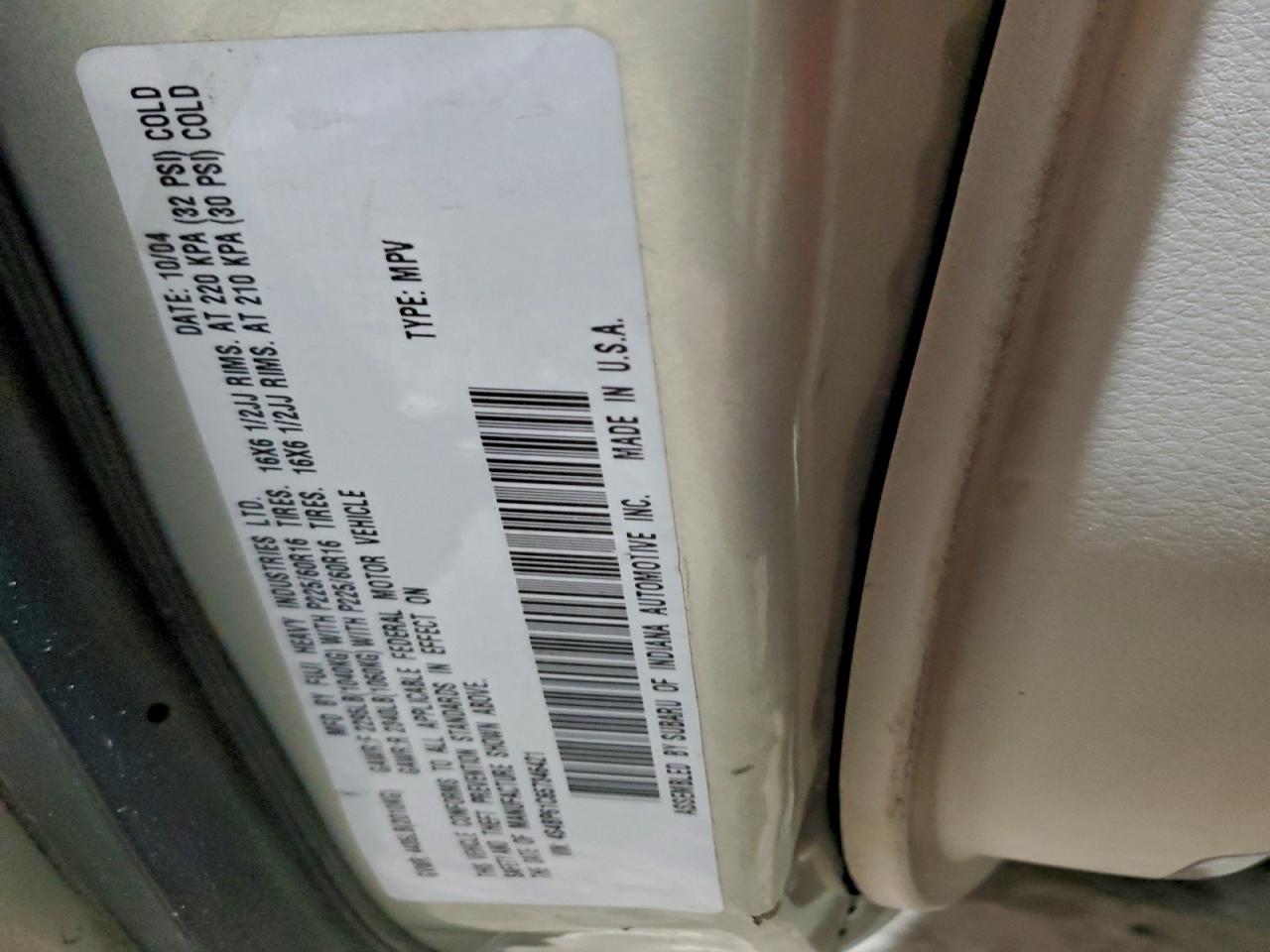 Subaru Legacy Outback 2.5i Image 12