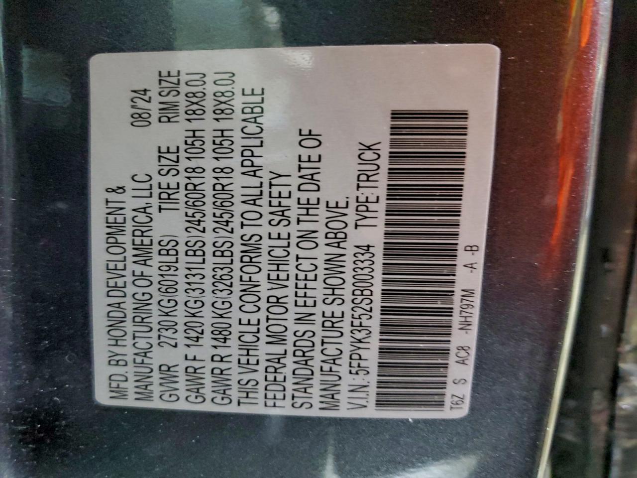 Honda Ridgeline Rtl Image 11