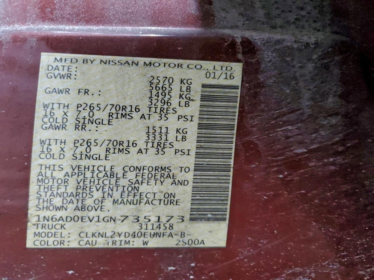 Nissan Frontier S Image 10