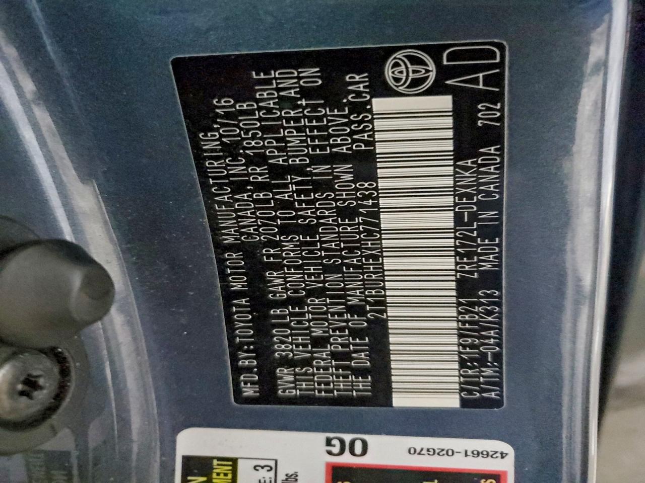 Toyota Corolla L Image 2