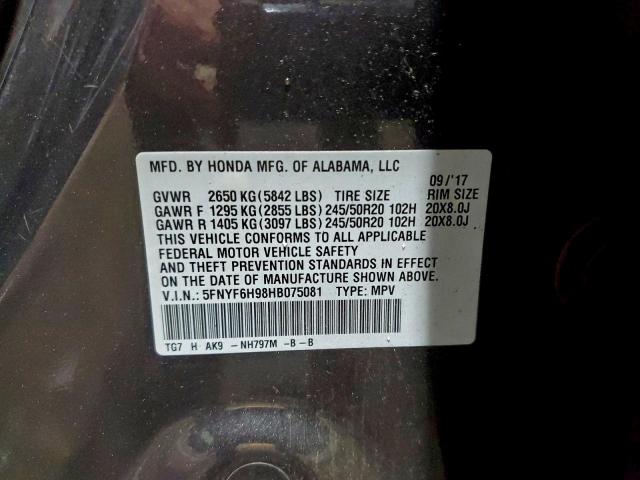 Honda Pilot Touring Image 2