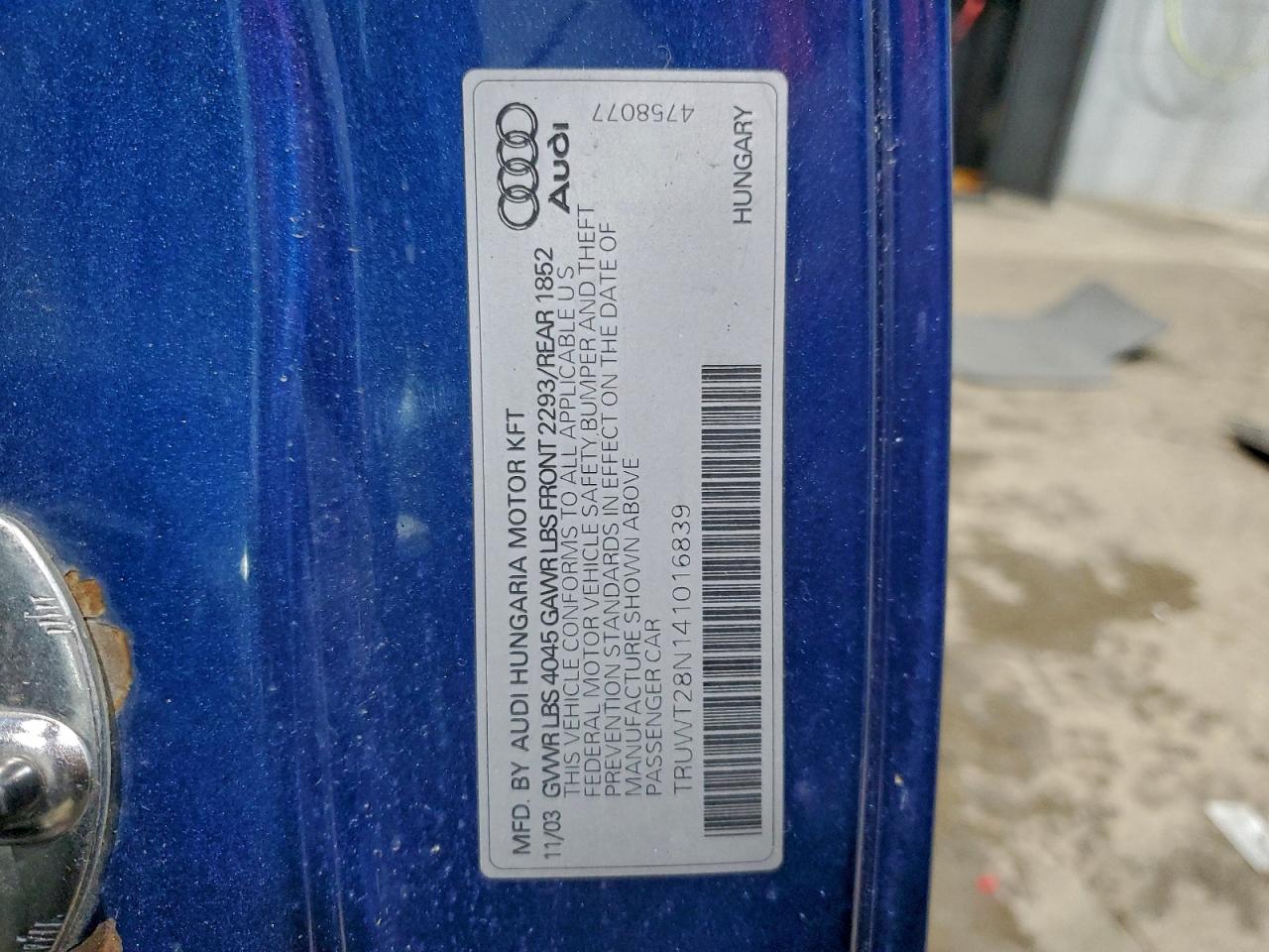 Audi TT Quattro Image 13