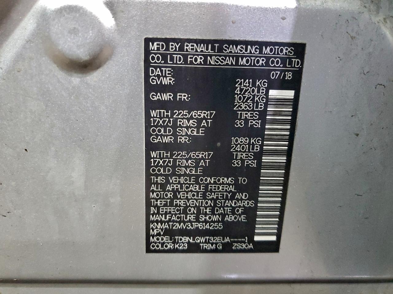 Nissan Rogue S Image 12