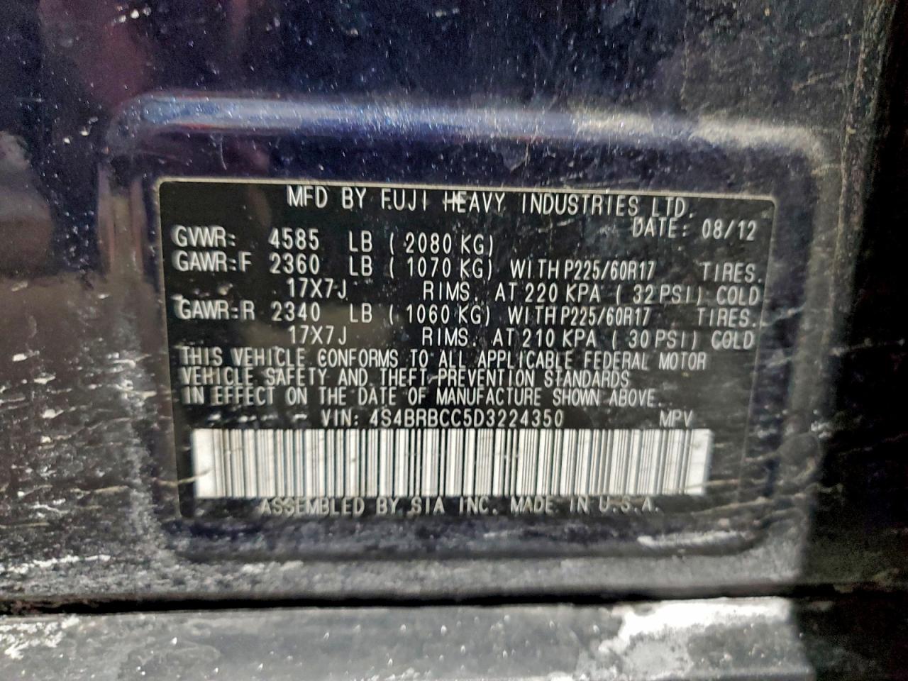 Subaru Outback 2.5i Premium Image 11