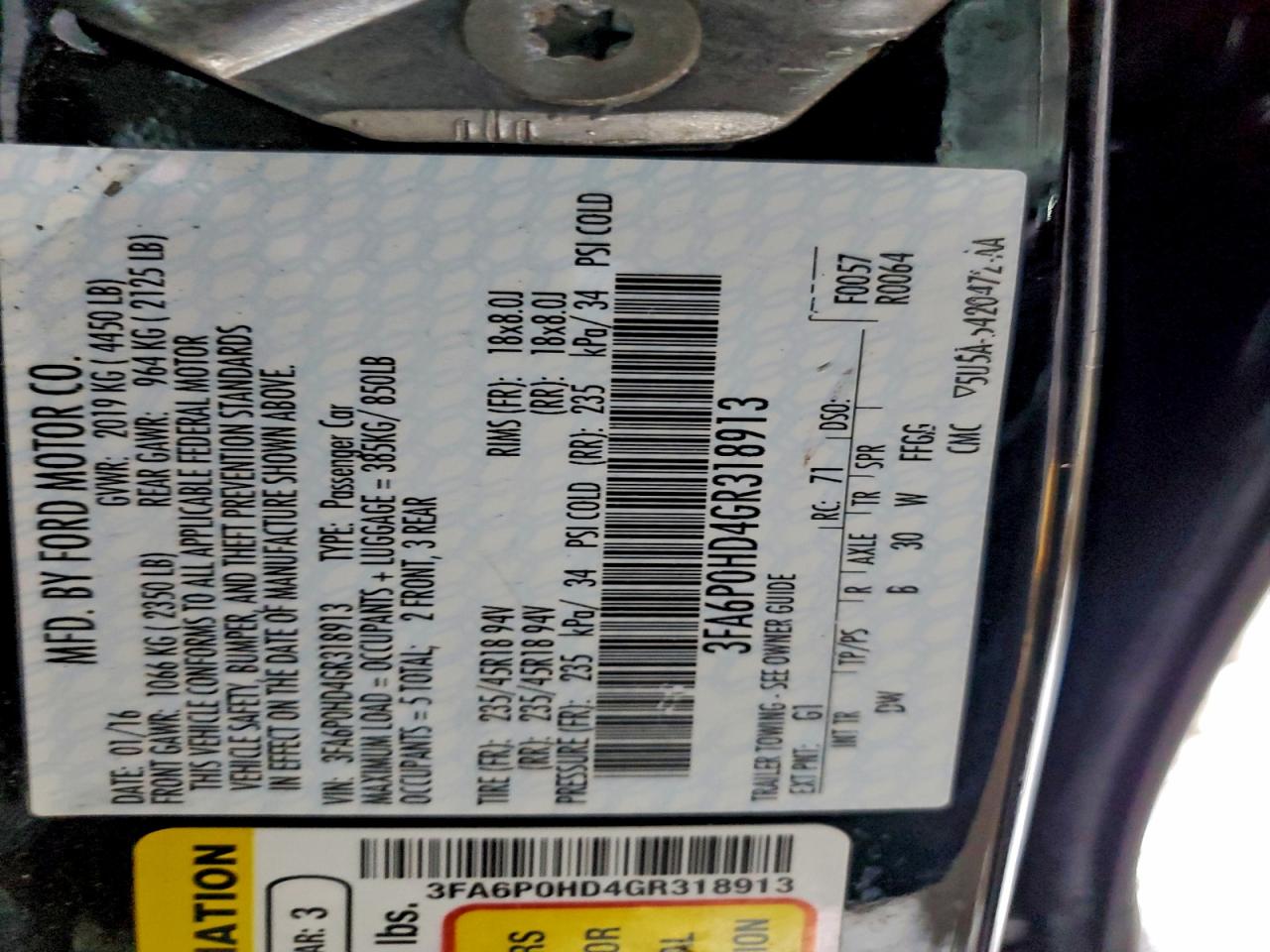 Ford Fusion Se Image 7