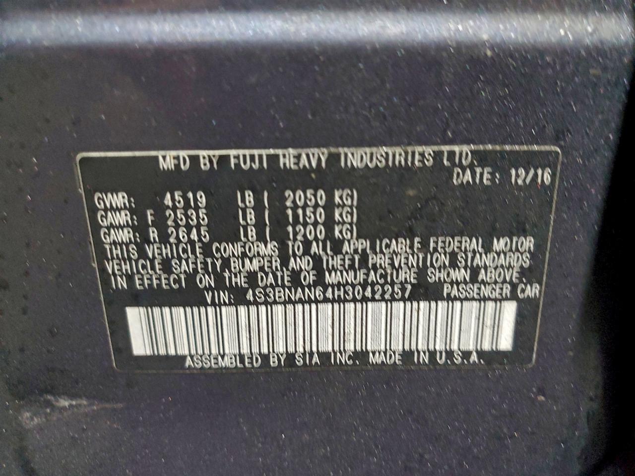 Subaru Legacy 2.5i Limited Image 12